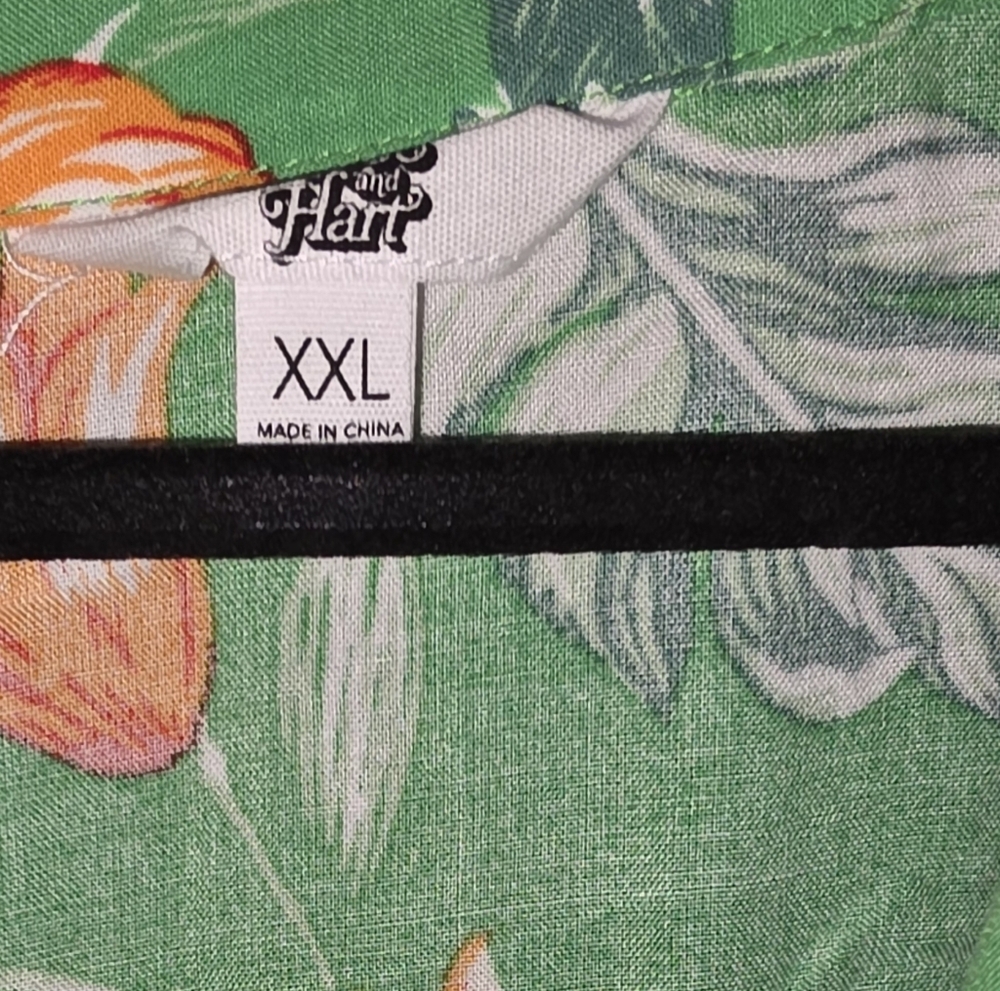 2 For $20 Vacation Ready Floral Shirt Dress Cruise‎ Ready. 100% Rayon - Picture 3 of 7